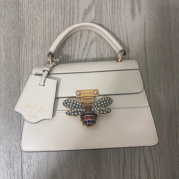 Gucci Bee Leather 2way Bag - Picture 10 of 10